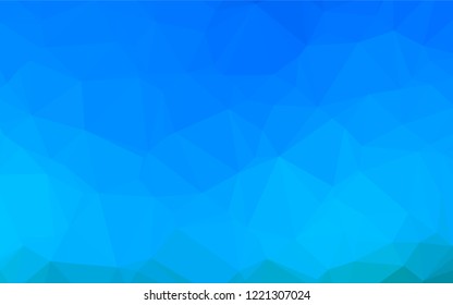 Light BLUE vector shining hexagonal template. Colorful abstract illustration with gradient. A completely new template for your business design.