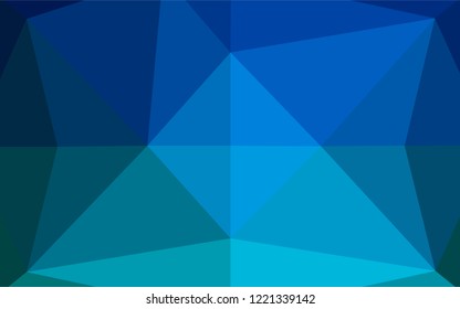 Light BLUE vector shining hexagonal template. An elegant bright illustration with gradient. Brand new design for your business.