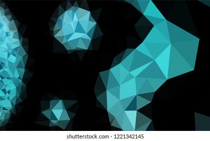 Light BLUE vector shining hexagonal template. A vague abstract illustration with gradient. A new texture for your design.