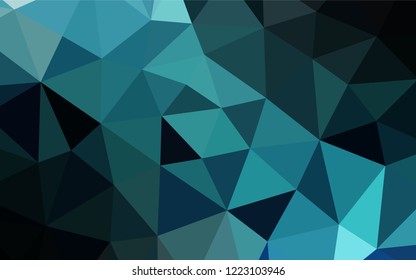Light BLUE vector shining hexagonal background. A completely new color illustration in a vague style. Brand new design for your business.