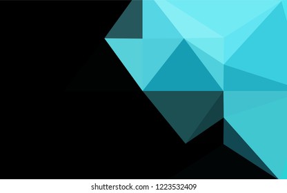 Light BLUE vector shining hexagonal template. A vague abstract illustration with gradient. The elegant pattern can be used as part of a brand book.
