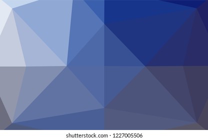 Light BLUE vector shining hexagonal background. Colorful abstract illustration with gradient. The textured pattern can be used for background.