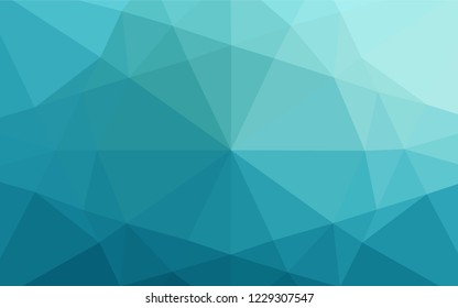 Light BLUE vector shining hexagonal background. A completely new color illustration in a vague style. The textured pattern can be used for background.