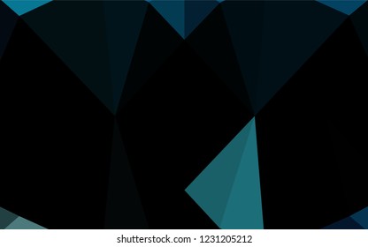 Light BLUE vector shining hexagonal pattern. Creative geometric illustration in Origami style with gradient. A completely new design for your business.