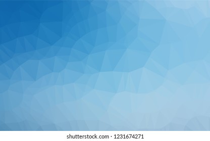 Light BLUE vector shining hexagonal template. Creative geometric illustration in Origami style with gradient. A completely new design for your business.