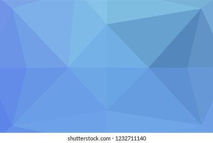 Light BLUE vector shining hexagonal template. Shining colored illustration in a Brand new style. Brand new design for your business.