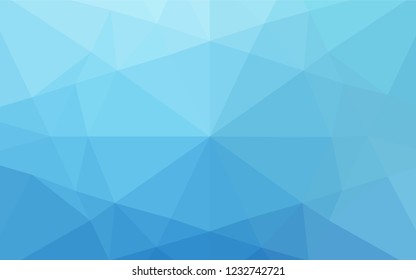 Light BLUE vector shining hexagonal pattern. An elegant bright illustration with gradient. A completely new design for your business.