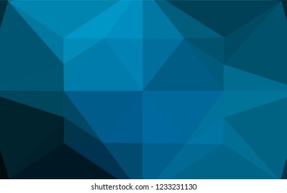 Light BLUE vector shining hexagonal pattern. Shining colored illustration in a Brand new style. A completely new template for your business design.