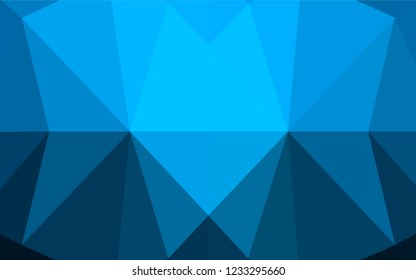 Light BLUE vector shining hexagonal background. Shining colored illustration in a Brand new style. A completely new template for your business design.