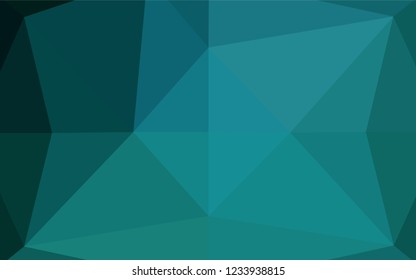 Light BLUE vector shining hexagonal pattern. An elegant bright illustration with gradient. The best triangular design for your business.