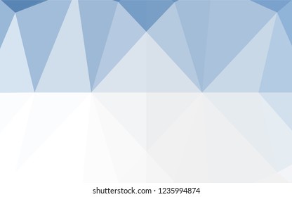 Light BLUE vector shining hexagonal pattern. A completely new color illustration in a vague style. A completely new template for your business design.