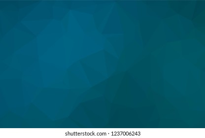 Light BLUE vector shining hexagonal template. Creative geometric illustration in Origami style with gradient. The polygonal design can be used for your web site.