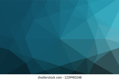 Light BLUE vector shining hexagonal pattern. An elegant bright illustration with gradient. The template can be used as a background for cell phones.
