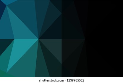 Light BLUE vector shining hexagonal pattern. A completely new color illustration in a vague style. A new texture for your design.