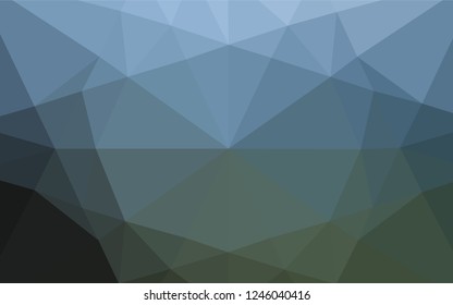 Light BLUE vector shining hexagonal background. A sample with polygonal shapes. Brand new style for your business design.