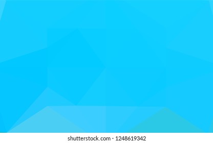 Light BLUE vector shining hexagonal pattern. An elegant bright illustration with gradient. A new texture for your design.