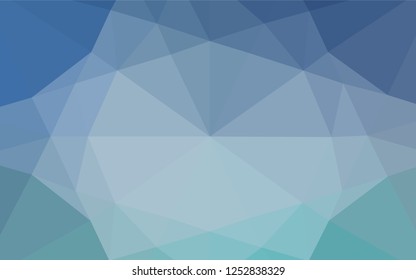 Light BLUE vector shining hexagonal pattern. Colorful abstract illustration with gradient. A new texture for your design.