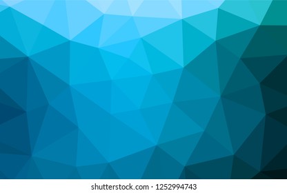 Light BLUE vector shining hexagonal background. An elegant bright illustration with gradient. The polygonal design can be used for your web site.