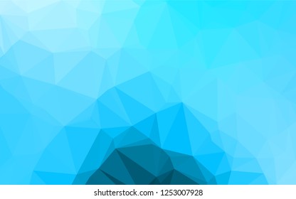 Light BLUE vector shining hexagonal pattern. Brand new colored illustration in blurry style with gradient. A completely new design for your business.