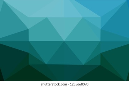 Light BLUE vector shining hexagonal template. Modern geometrical abstract illustration with gradient. A new texture for your design.