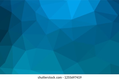 Light BLUE vector shining hexagonal template. Shining colored illustration in a Brand new style. Brand new design for your business.