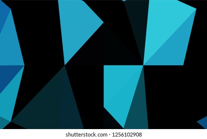 Light BLUE vector shining hexagonal background. A completely new color illustration in a vague style. The completely new template can be used for your brand book.
