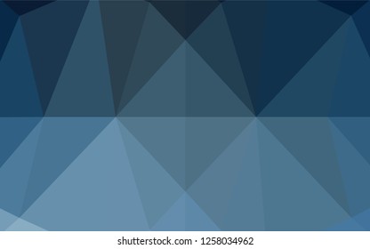 Light BLUE vector shining hexagonal pattern. A completely new color illustration in a vague style. The textured pattern can be used for background.