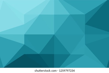 Light BLUE vector shining hexagonal background. Colorful abstract illustration with gradient. The textured pattern can be used for background.