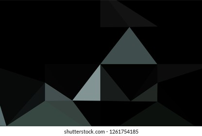 Light BLUE vector shining hexagonal pattern. Creative geometric illustration in Origami style with gradient. A completely new template for your business design.