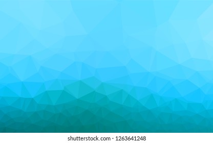 Light BLUE vector shining hexagonal background. Glitter abstract illustration with an elegant design. A new texture for your design.