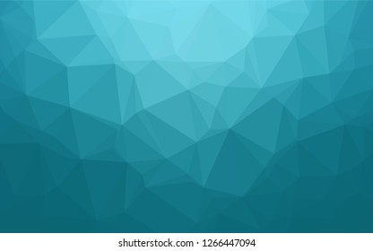 Light BLUE vector shining hexagonal template. Creative illustration in halftone style with gradient. A new texture for your design.