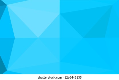 Light BLUE vector shining hexagonal pattern. Modern geometrical abstract illustration with gradient. A completely new design for your business.