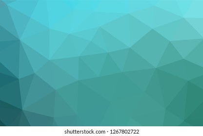Light BLUE vector shining hexagonal background. A completely new color illustration in a vague style. The polygonal design can be used for your web site.