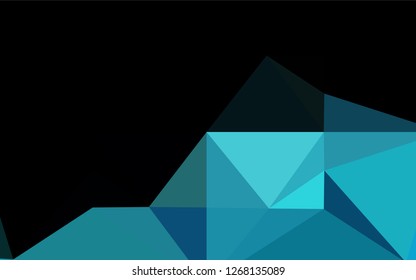 Light BLUE vector shining hexagonal background. Colorful abstract illustration with gradient. Brand new style for your business design.