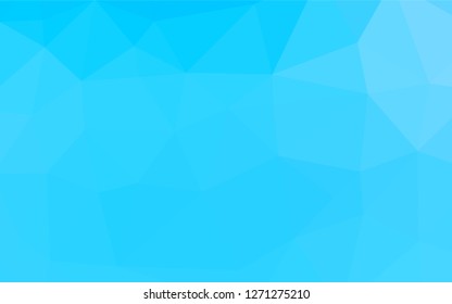 Light BLUE vector shining hexagonal template. A sample with polygonal shapes. The template can be used as a background for cell phones.