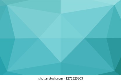 Light BLUE vector shining hexagonal pattern. Brand new colored illustration in blurry style with gradient. Triangular pattern for your business design.