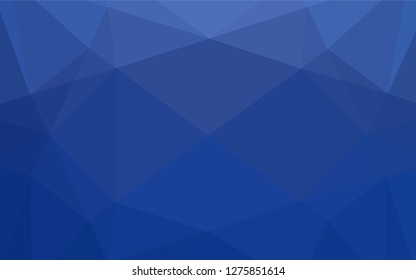 Light BLUE vector shining hexagonal template. Colorful illustration in abstract style with gradient. Triangular pattern for your business design.