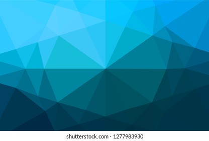 Light BLUE vector shining hexagonal template. Colorful abstract illustration with gradient. A completely new template for your business design.