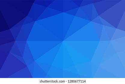 Light BLUE vector shining hexagonal background. Creative illustration in halftone style with gradient. Brand new style for your business design.
