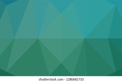 Light BLUE vector shining hexagonal pattern. Brand new colored illustration in blurry style with gradient. The best triangular design for your business.