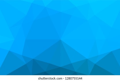 Light BLUE vector shining hexagonal pattern. An elegant bright illustration with gradient. The polygonal design can be used for your web site.
