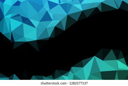 Light BLUE vector shining hexagonal template. Colorful abstract illustration with gradient. The polygonal design can be used for your web site.