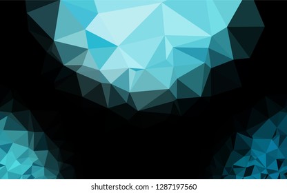 Light BLUE vector shining hexagonal pattern. Brand new colored illustration in blurry style with gradient. A completely new template for your business design.