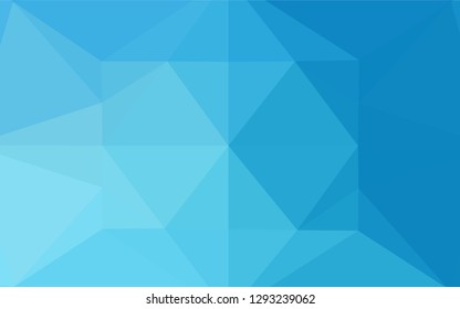 Light BLUE vector shining hexagonal background. An elegant bright illustration with gradient. The elegant pattern can be used as part of a brand book.