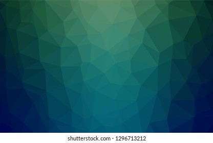 Light BLUE vector shining hexagonal pattern. An elegant bright illustration with gradient. The completely new template can be used for your brand book.