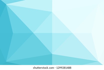 Light BLUE vector shining hexagonal template. Colorful illustration in abstract style with gradient. The elegant pattern can be used as part of a brand book.