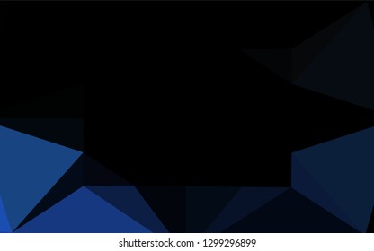 Light BLUE vector shining hexagonal pattern. Modern geometrical abstract illustration with gradient. The textured pattern can be used for background.