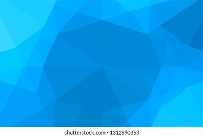 Light BLUE vector shining hexagonal background. Colorful abstract illustration with gradient. Brand new design for your business.