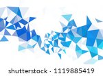 Light BLUE vector shining triangular layout. Glitter abstract illustration with an elegant triangles. Best triangular design for your business.