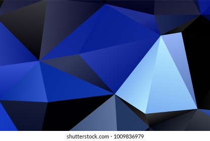 Light BLUE vector shining triangular template. Glitter abstract illustration with an elegant design. Brand-new style for your business design.